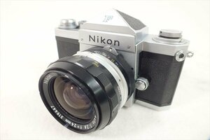 □ Nikon ニコン F アイレベル フィルム一眼レフ NIKKOR-N Auto 1:2.8 24mm シャッター切れOK 中古 現状品 240406H2265