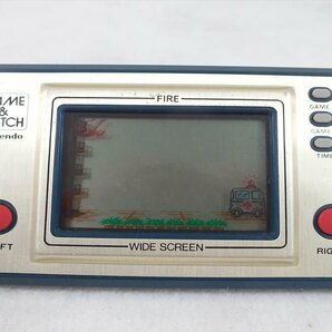 □ Nintendo 任天堂 GAME &WATCH ゲームウォッチ FIRE FR-27 動作確認済 中古 現状品 240406H2305の画像1