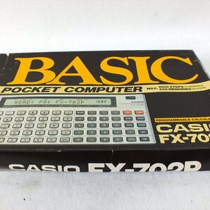 ◇ CASIO カシオ FX-702P プログラミング機 中古 現状品 240408R7267の画像8