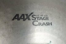 ★ SABIAN セイビアン AAX STAGE CRASH 18/45cm クラッシュシンバル 中古 現状品 240401C4567_画像3