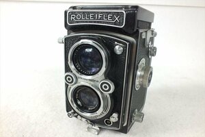 ★ ROLLEI ローライ ROLLEI FLEX 二眼レフカメラ Tessar 3.5 75mm T、1:2.8/75 中古 現状品 240301Y8509