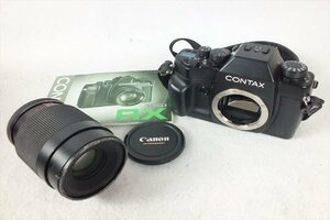 ★ CONTAX コンタックス RX フィルム一眼レフ Makro-Planar 1:2.8 100mm 中古 現状品 240401B2103