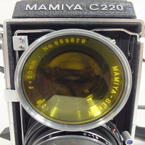 □ Mamiya マミヤ C220PROFESSIONAL 二眼レフカメラ 1:2.8 80mm 中古 240406G6339の画像4