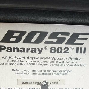 ★ BOSE ボーズ Panaray 802 III スピーカー 中古 現状品 240401Y8184の画像9