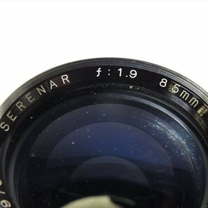 ◇ Canon キャノン 不明 レンズ SERENAR 1.9 85mm 中古 現状品 240408T3131の画像3