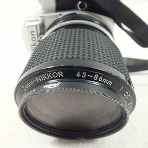 □ Nikon ニコン FE フィルム一眼レフ 43-86mm 3.5 中古 現状品 240406G6129の画像4