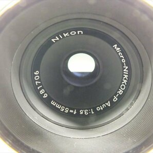 □ Nikon ニコン Nikomat FT フィルム一眼レフ Micro-NIKKOR-P Auto 1:3.5 f=55mm 中古 現状品 240406H2262の画像4