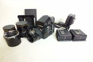 ◇ ZENZA BRONICA ゼンザブロニカ SQ-A 中判カメラ MACRO ZENZANON-PS 1:4 110mm 4.5 200mm 3.5 105mm 中古 現状品 240408R7214