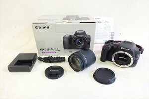 ◇ Canon キャノン EOS kiss X10 デジタル一眼レフ EF-S 18-55mm 4-5.6 シャッター切れOK 中古 現状品 240408R7363