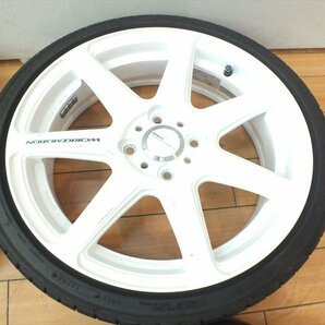 ☆ ワーク エモーション WORK EMOTION EMT-T7R DL LE MANS V 165/45R16×5.5J+45 4穴 軽カーサイズ バリ山 夏タイヤ 中古 @ 240407R1120の画像4