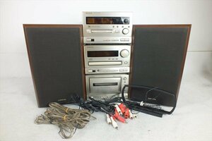 ★ ONKYO オンキョー K-185 CR-185 MD-185X D-027A システムコンポ 動作音出し確認済 中古現状品 240401B2030