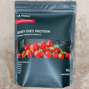 未使用！ULTORA WHEY DIET PROTEIN ストロベリー風味 450g プロテイン　筋トレ　タンパク質　 ウルトラ