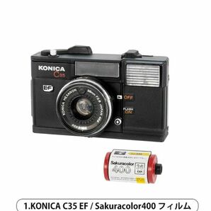 コニカミノルタミニチュアコレクションKONICA C35EF/Sakuracolor400フィルムKONICA MINOLTA