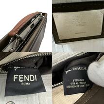 フェンディ FENDI ハンドバッグ ピーカブー フィットミニ レザー カーキブラウン z0454_画像10