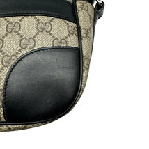 グッチ GUCCI 斜め掛けショルダーバッグ シェリーライン GGスプリームキャンバス ブラウン×ブラック z0389_画像5