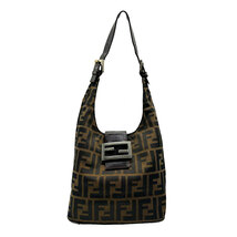 フェンディ FENDI ショルダーバッグ ズッカ ナイロン/レザー ブラウン z0406_画像1