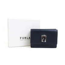 フルラ Furla 三つ折り財布 レザー ネイビー h30216f_画像8