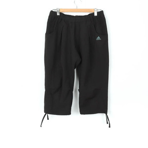  Adidas pants shorts i waist rubber sportswear Jim wear stretch TA lady's L size black adidas