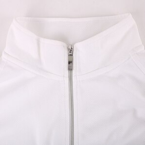 ケイパ 半袖ポロシャツ ハイネック ハーフジップ ゴルフウエア PO メンズ Lサイズ 白×黒 kaepaの画像4