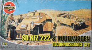 AIRFIX/1/76/ドイツ陸軍SD.KFZ.222&キューベルワーゲン偵察部隊セット/未開封未組立品