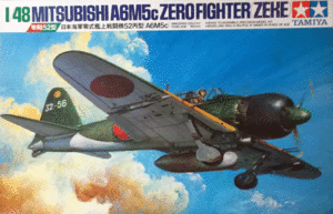 タミヤ/1/48/日本帝国海軍A6M5c三菱零式艦上戦闘機52型丙ZEKE/未組立品