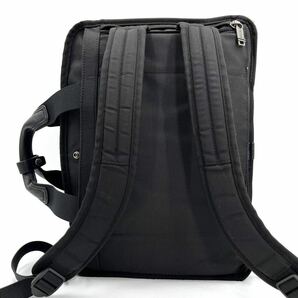 1円《 希少・定価14万 》TUMI トゥミ ビジネスバッグ 3way リュック 大容量 2室 ブラック 黒 バリスティックナイロン レザー A4 PC 収納可の画像3