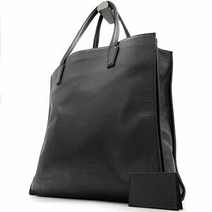 1円《 現行・美品 》PORTER ポーター 吉田カバン サーフェス トートバッグ ビジネスバッグ メンズ レザー 牛革 シボ革 黒 肩掛け A4◎ PC◎