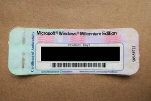 Microsoft Windows Millennium Edition Pro duct key seal 10 pieces set 