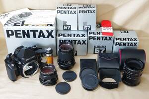 PENTAX67Ⅱ+smc PENTAX67 105mm+smc PENTAX67 MACRO 135mm 中判フィルムカメラ
