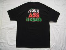 ☆美品・未着用☆ 00s ビンテージ WWE MEXICOOLS メキシクールズ YOUR ASS IS GRASS Tシャツ sizeXL 黒 ☆USA古着 プロレス WWF 90s OLD_画像2