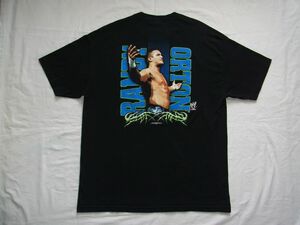 ☆ 00s ビンテージ WWE Randy Orton ランディ・オートン The Legend Killer Tシャツ sizeXL 黒 ☆USA古着 プロレス 毒蛇 RKO WWF 90s OLD