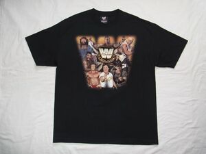 ☆美品・未着用☆ 00s ビンテージ WWE World Wrestling Entertainment LEGENDS Tシャツ sizeXL 黒 ☆USA古着 プロレス WWF 80s 90s OLD