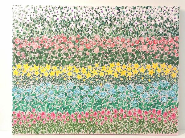 自作 真作 絵画 アート 花 癒やし 原画1点物