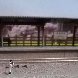 Nゲージジオラマ ローカル駅ホームの画像4