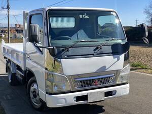 【I-0056】Mitsubishi Canter FE71DBD 低床 Dump truck　ATvehicle　2004Vehicle inspectionincluded　最大積載量2000kg　Shinmeiwa　茨城Prefecture