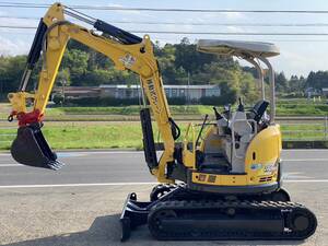 【I-0062】Yanmar VIO30-5 Mini油圧ショベル 3t Excavator バックホー Crane0.9t ブレーカー配管（往復配管）Aロック（油圧includedAロック）