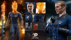 新品未開封 PREMIER TOYS PT-0010 ヒューマントーチ Human Torch 1/6 (検 ホットトイズ ファンタスティック フォー The Fantastic Four)