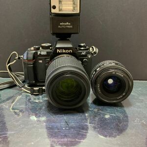 Nikon ニコン 一眼レフ フィルムカメラ F-501 レンズ 2点 1:4-5.6G 55-200mm DX ED 1:3.3-4.5 35-70mm シャッター確認済