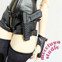 angelphilia angel philia doll エンジェルフィリア ドール用 ベルト＆銃＆ホルスター＆グローブ ハンドメイド品【mocofuwastudio】_画像1