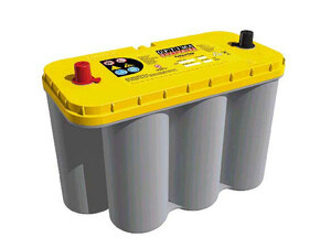 NO.1 AGM battery Optima D1400S yellow top & metal battery case! postage included **