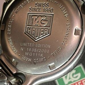 LN409b 希少2000本限定！ タグホイヤー TAG HEUER WG111K ガラパゴス モルディブ ボラボラ エメラルドグリーン メンズ腕時計 電池交換済の画像2