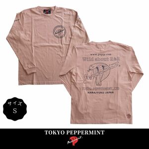 Tシャツ ロカビリーファッション ブランド メンズ 長袖 限定 OUT LINE COBRA LS TEE ダスティピンク サイズS