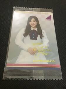 星野みなみ 乃木坂46 ツインウエハース 制服カード 2017 セブンイレブン限定 金箔箔押しサイン・メッセージ入り