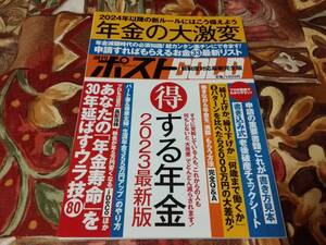 週刊ポストGOLD マネー&ライフ別冊シリーズVol .8〈得する年金2023最新版〉　=送料￥185=