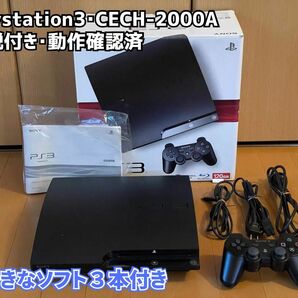 【動作確認済】PlayStation3 CECH-2000A120GBモデル(箱説明書付き)