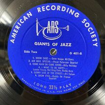 ARS（AMERICAN RECORDING SOCIETY）G-401 美品★GIANTS OF JAZZ レスター・ヤング スタン・ゲッツ アート・テイタム ビリー・ホリデイ_画像4