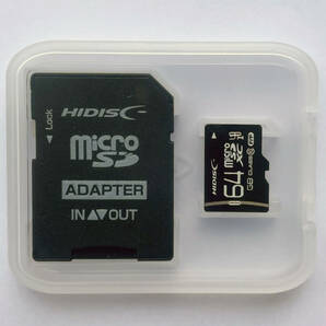 【送料無料】microSDXCカード64GB Class10バルク品 microSDマイクロSD SDカード変換アダプター ニンテンドースイッチ スマホメモリーカードの画像1