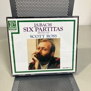 B25D-39063〜4】SCOTT ROSS スコットロス(チェンバロ) /バッハ パルティータ 6つのパルティータ●2CD/BACH/SIX PARTITAS ERATO●A3909-11+