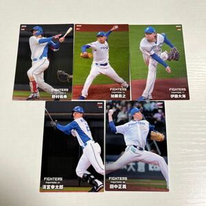 プロ野球チップス 2024 レギュラーカード　日本ハムファイターズ　5枚
