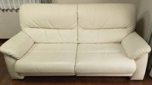  Saitama .. pickup limitation 3 seater . sofa ivory sofa sofa bed 